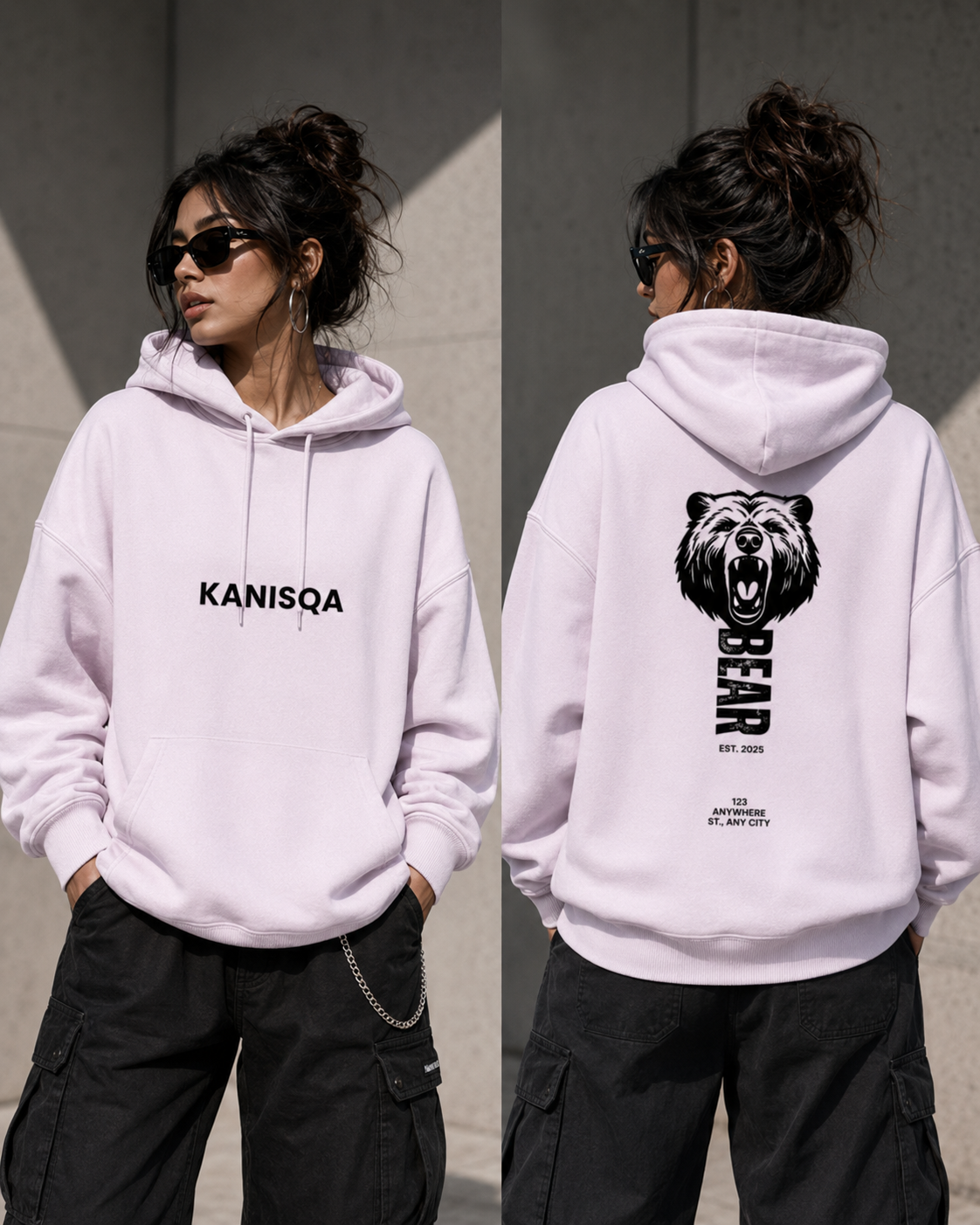 Angry Bear - Unisex Oversized Hoodie