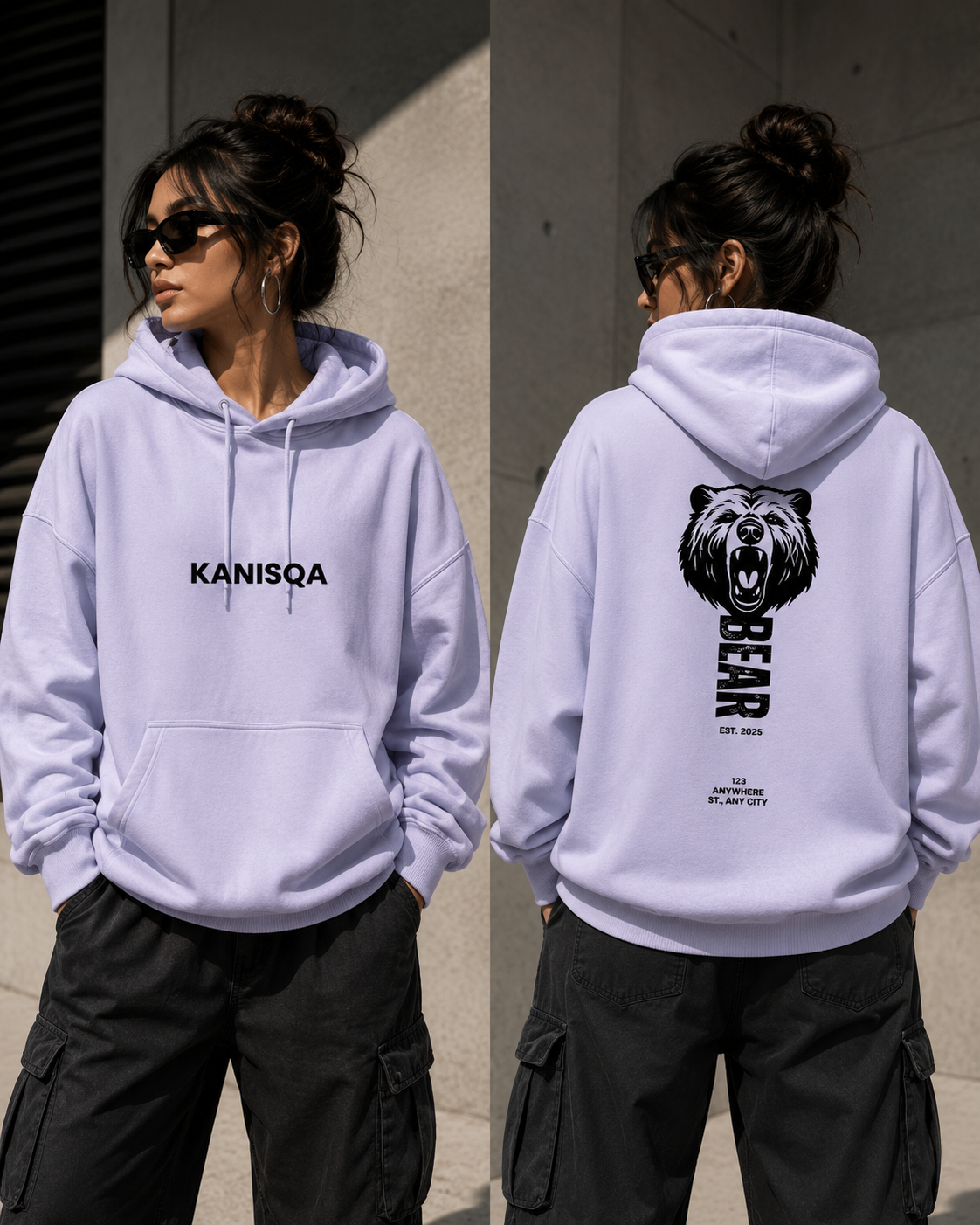 Angry Bear - Unisex Oversized Hoodie