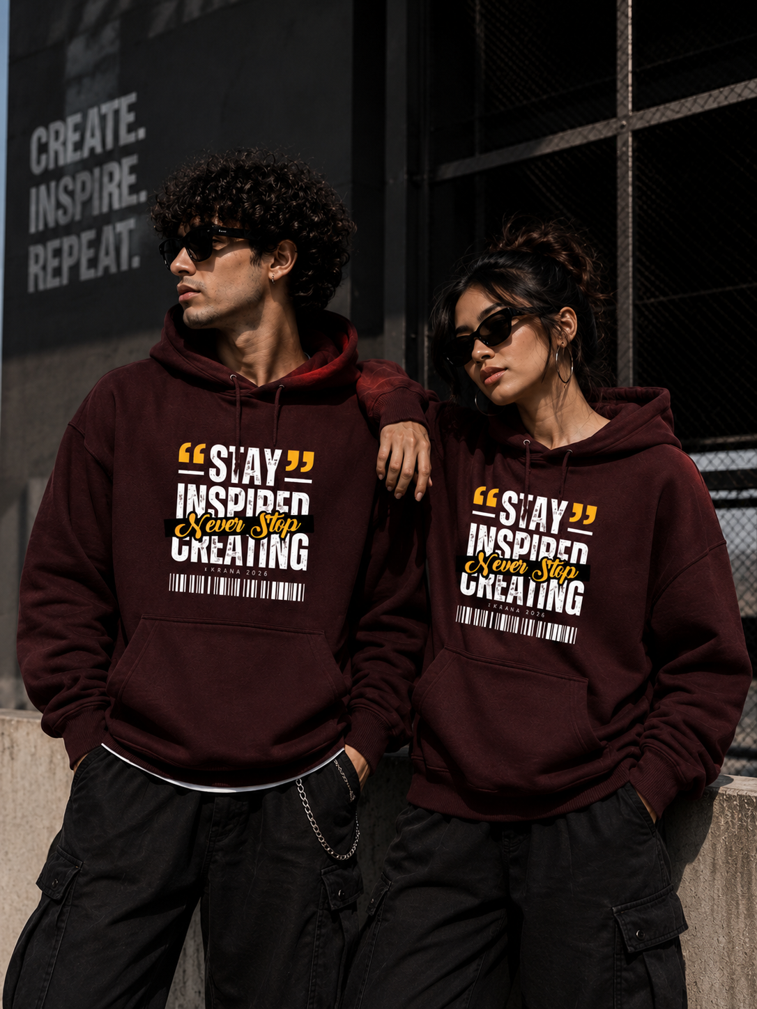 Never Stop - Unisex Oversized Hoodie