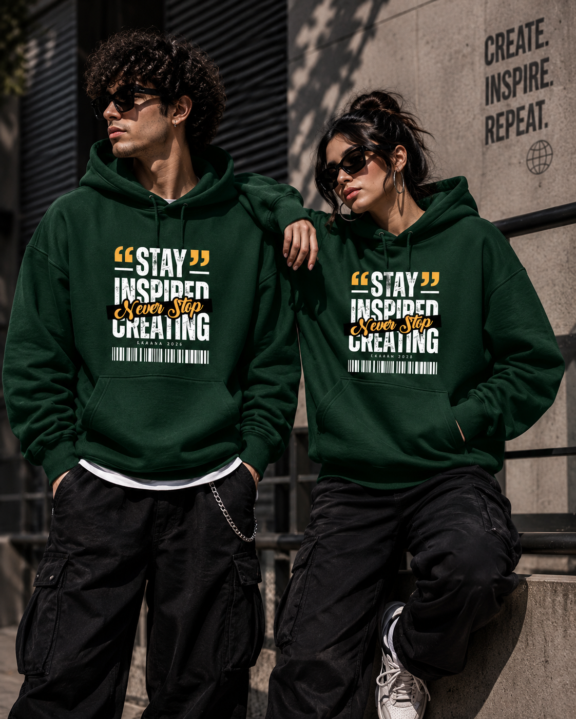 Never Stop - Unisex Oversized Hoodie